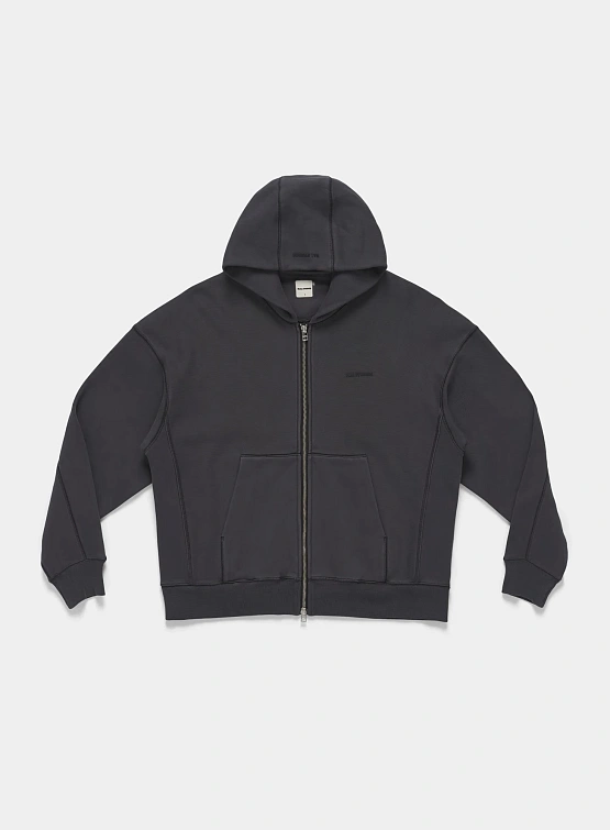 Зип-худи HAL STUDIOS Haus Hoooded Zip Washed Black