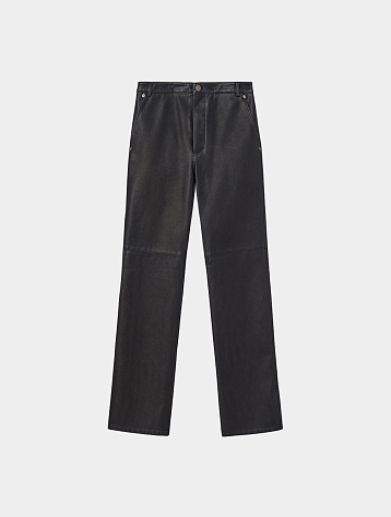 Женские брюки Open YY Eco-Leather Straight Black