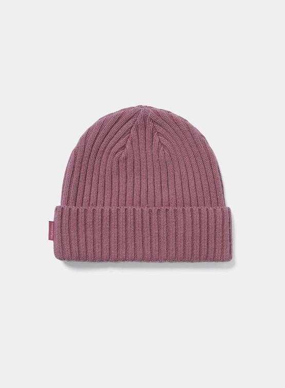 Шапка thisisneverthat Basic Wool Beanie Dusty Pink
