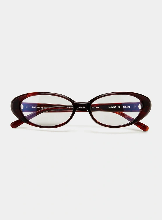 Очки Bonnie Clyde Blouse Red Tortoise & Clear Lens