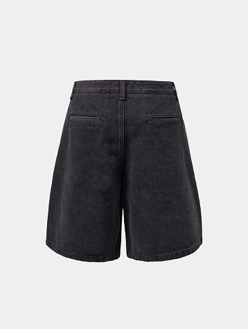 Шорты AMOMENTO Cut-Out Pocket Denim Black