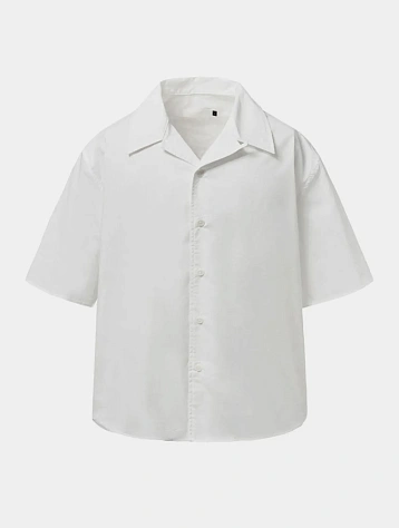 Рубашка AMOMENTO Open Collar Half White