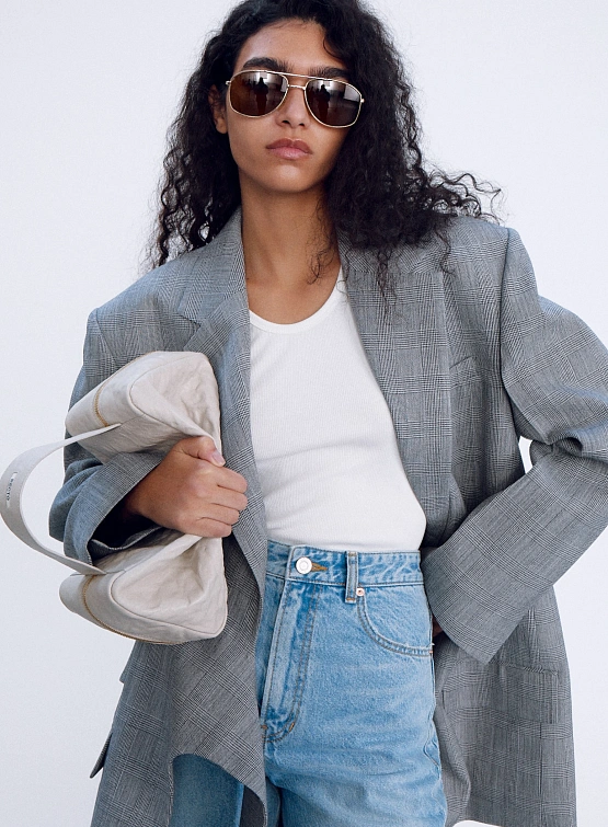 Женский топ Recto RC Logo Jacquard Patch Tank Top White