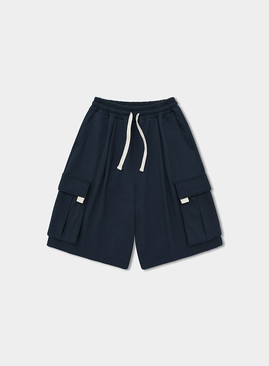 Шорты ANGLAN Webbing Sweat Cargo Half Pants Navy