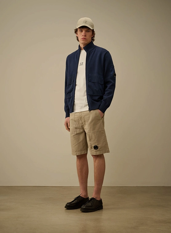 Футболка C.P. Company 24/1 Jersey Artwork Logo Gauze White