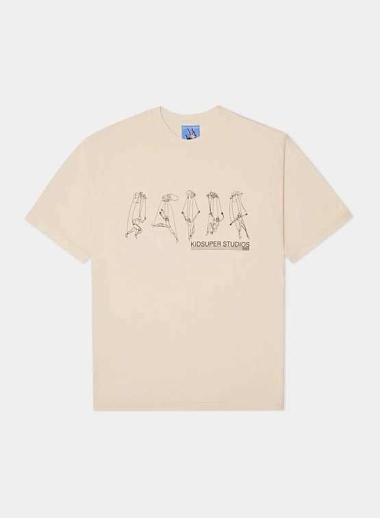 Футболка KidSuper String Puppet Tee Cream
