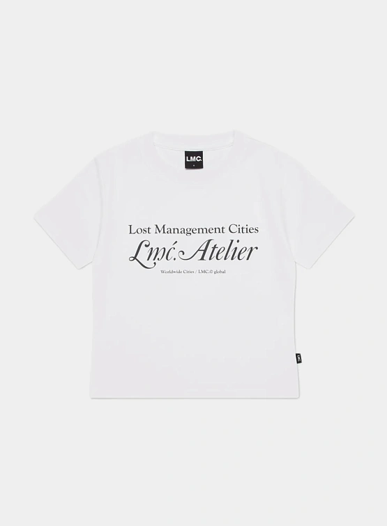 Женская футболка LMC WM Atelier Slim Cropped White