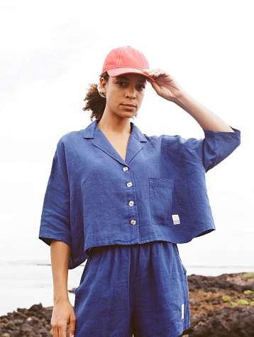 Женская рубашка LF Markey Maxim Linen Shirt Cobalt