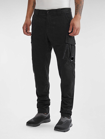 Брюки C.P. Company Stretch Sateen Cargo Black