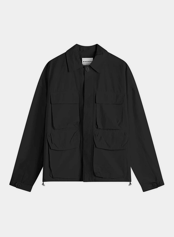 Ветровка MKI MIYUKI ZOKU Washed Cotton Nylon Box Black