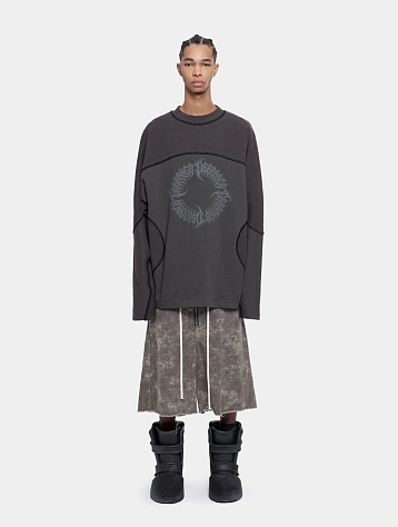 Свитер ARNODEFRANCE Biker Sweater Washed Grey