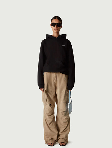 Женские брюки Coperni Canvas Wide Leg Cargo Pants Beige