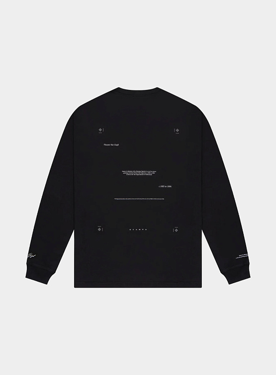Лонгслив Stampd Skeleton LS Relaxed Tee Black