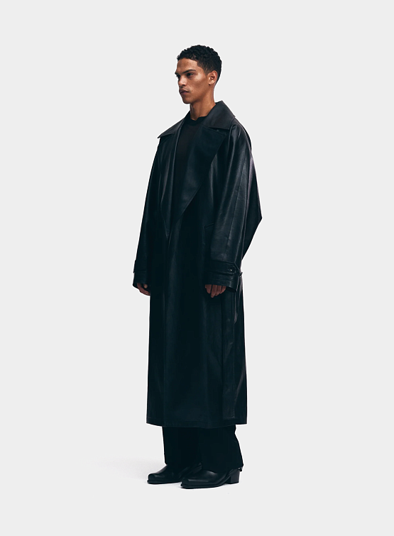 Плащ System Belted Trench Coat Black