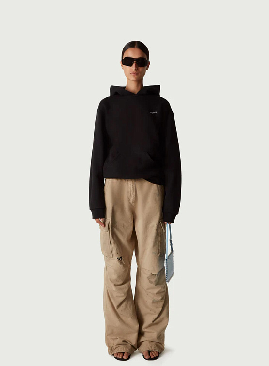 Женские брюки Coperni Canvas Wide Leg Cargo Pants Beige