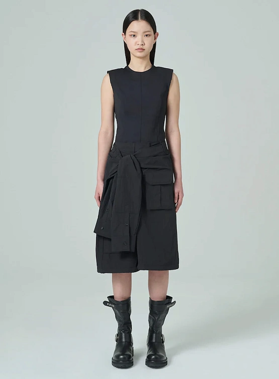 Шорты JUUN.J Sleeve Tide Cargo Short Pants Black