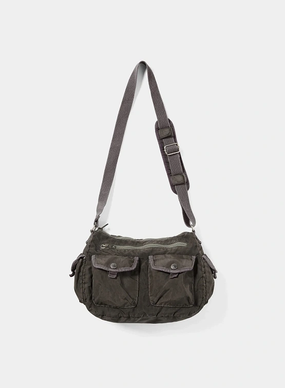 Сумка thisisneverthat Overdyed Shoulder Bag Light Charcoal