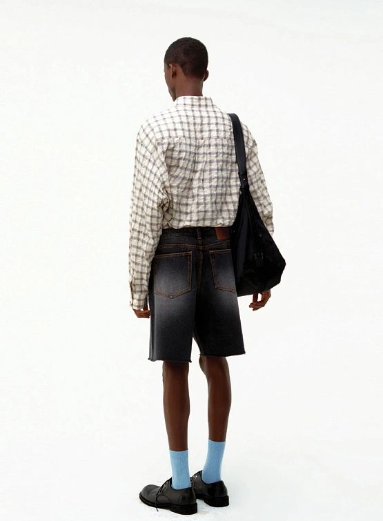 Шорты COOR Linkle Cut-Off Denim Washed Black