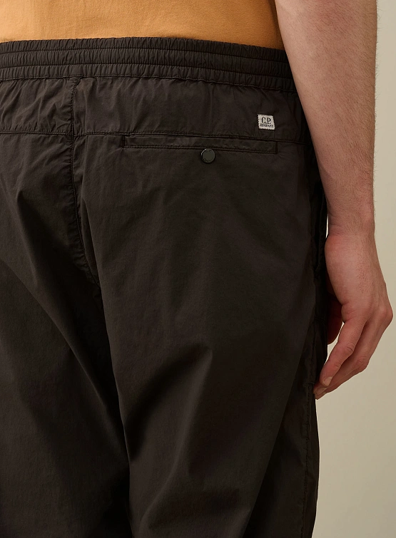 Брюки C.P. Company 50 Fili Stretch Loose Cargo Black