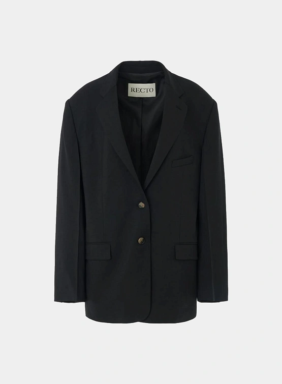Женский пиджак Recto Santal Single Breasted Jacket Black