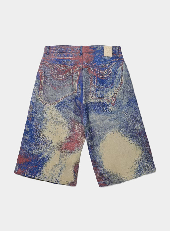 Шорты CAMPERLAB Denim Shorts Blue-Beige-Red