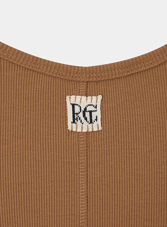 Женский топ Recto RC Logo Jacquard Patch Tank Camel