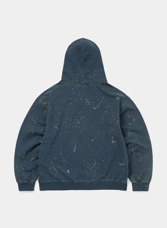 Зип-Худи thisisneverthat Indigo Dyed Zip Up Blue