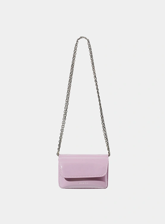 Женская сумка STAND OIL Chubby Wallet Glossy Vintage Pink