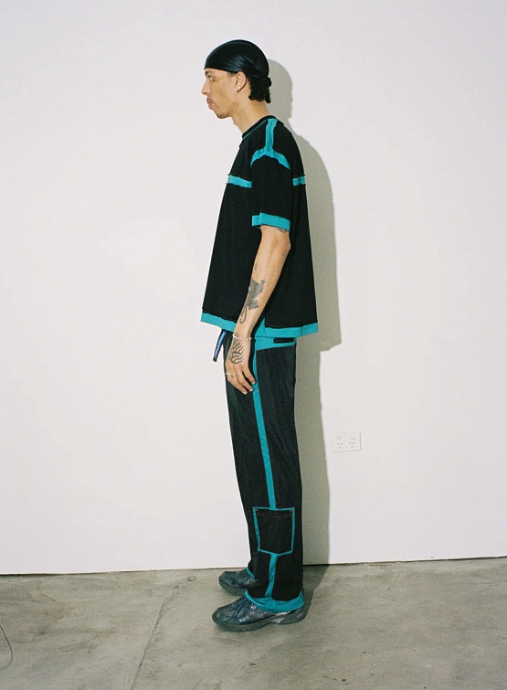 Футболка Jungles Jungles Panel Mesh Turquoise Black