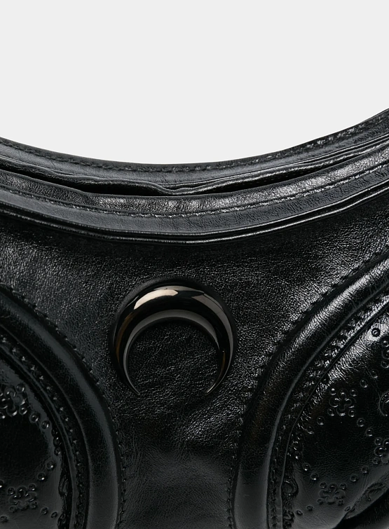 Сумка Marine Serre Moonogram Embossed Futura Mini Black