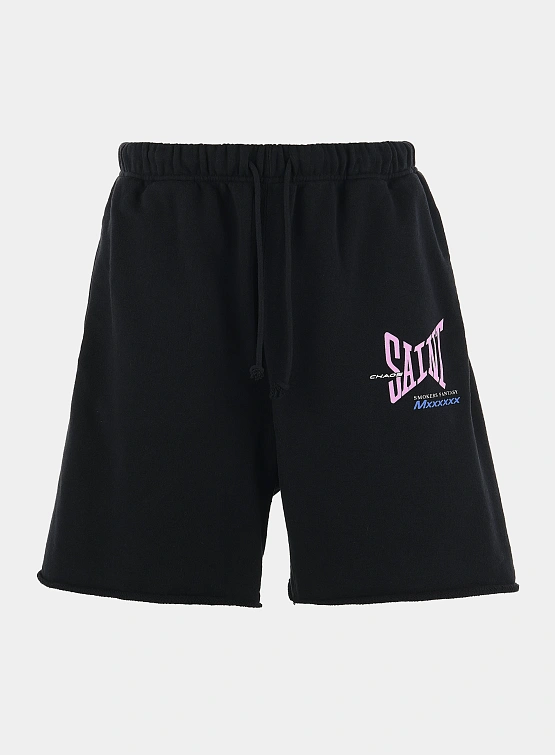 Шорты SAINT MXXXXXX Sweat Shorts Ribon Saint Black