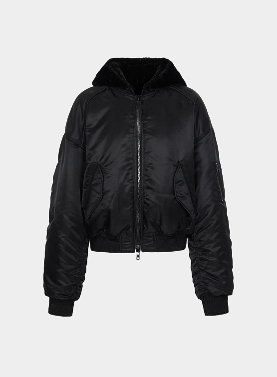 Женский бомбер JUUN.J Reversible MA-1 Hoodie Jumper Black