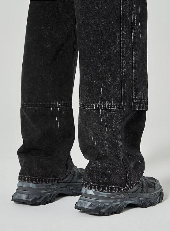Брюки JUUN.J Denim Painter Pants Black