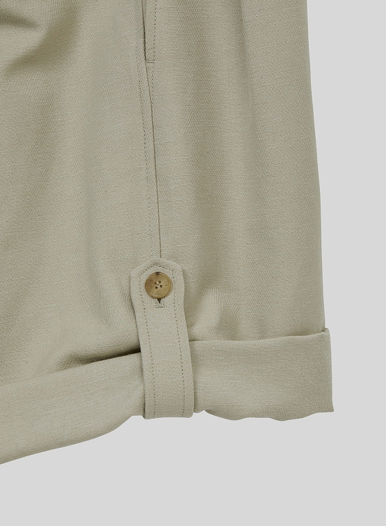Шорты Recto Wool Roll Up Detail Wide Short Light Khaki