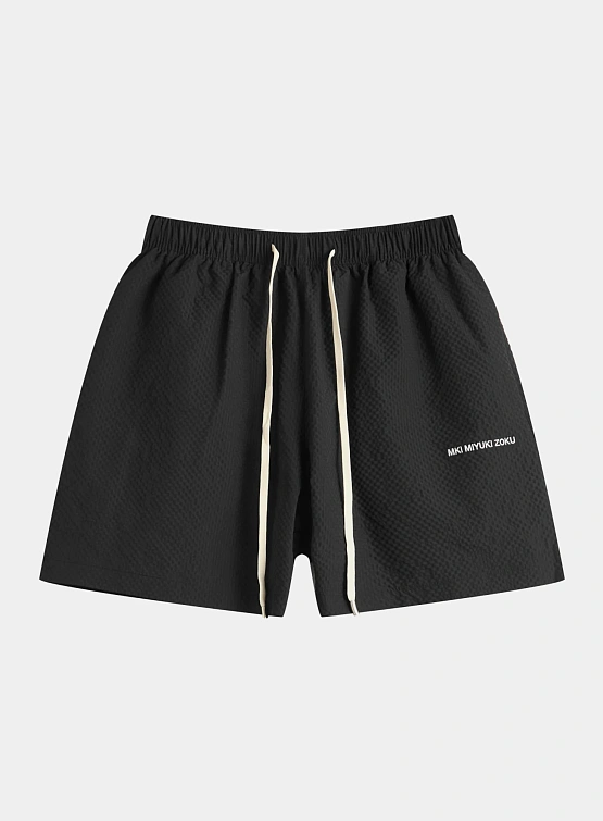 Шорты MKI MIYUKI ZOKU Seersucker Shorts Black
