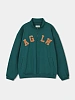 Халф-зип ANGLAN Applique Sweat Half Zip Up Blue Green
