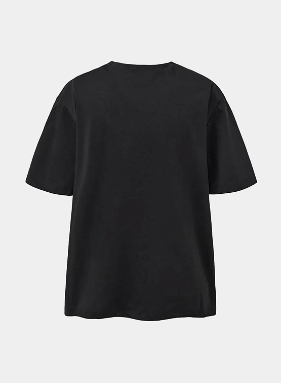 Футболка AMOMENTO Boat Neck T-Shirts Black