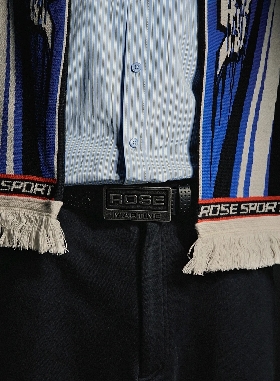 Ремень Martine Rose Perforated Sports Belt Black