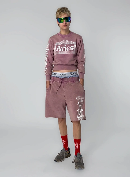 Свитшот ARIES Aged Ancient Column Sweat Pink