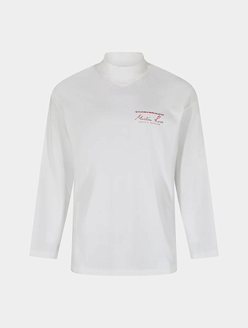 Лонгслив Martine Rose Funnel Neck T-Shirt White