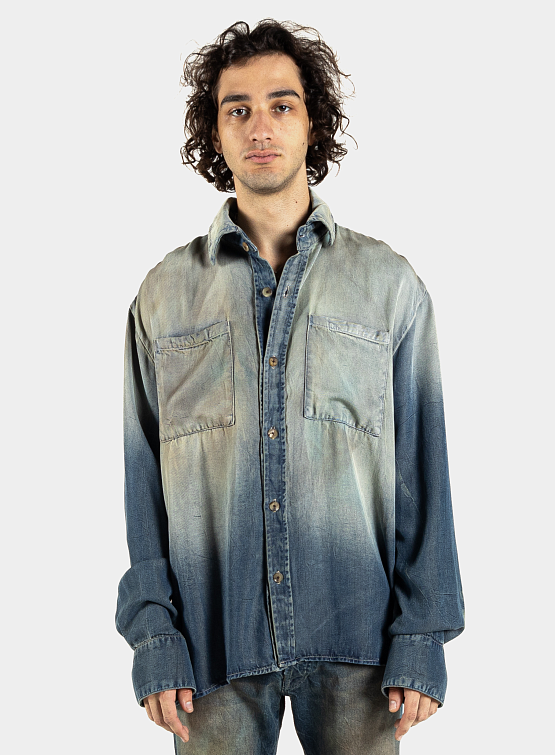 Рубашка ALCHEMIST Titan Shirt Dirty Medium Indigo