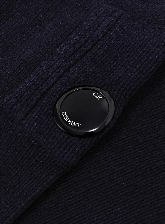 Кардиган C.P. Company Cotton Chenille Buttoned Nightshade