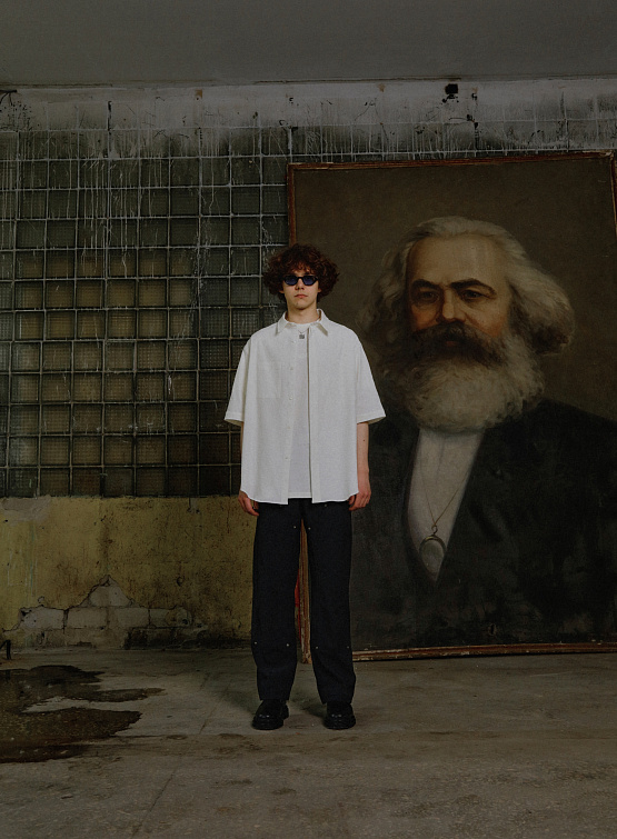 Рубашка 424 Textured Cream