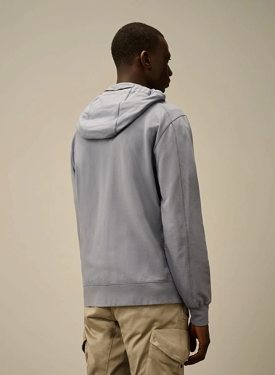 Зип-худи C.P. Company Light Fleece Full Zip Lavender Violet