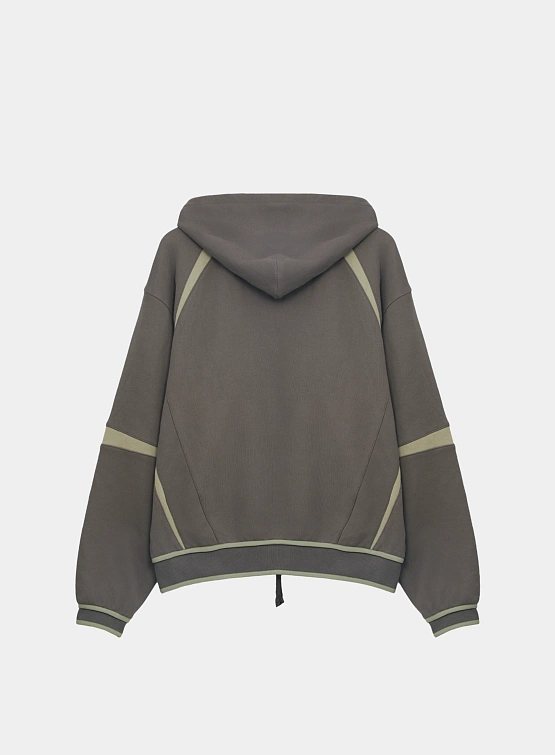 Зип-худи SAN SAN GEAR Oblique Hoodie Ash Brown