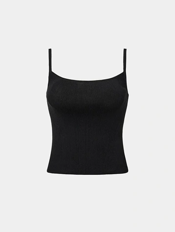 Женский топ AMOMENTO Knit Sleeveless Black