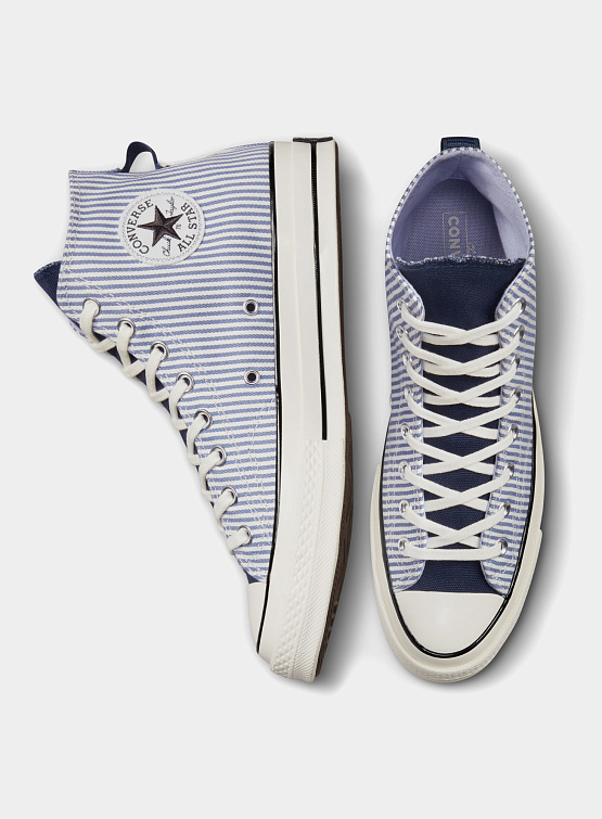 Кеды Converse Chuck 70 Hickory Stripe Washed Indigo