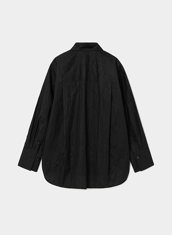 Женская рубашка JUUN.J Overfit Shirt Light Crack Detail Black