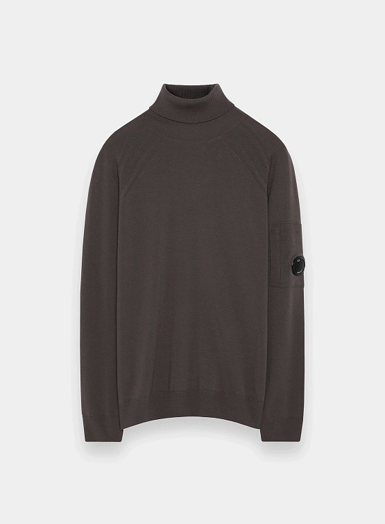 Бадлон C.P. Company Extra Fine Merino Wool Knit Walnut