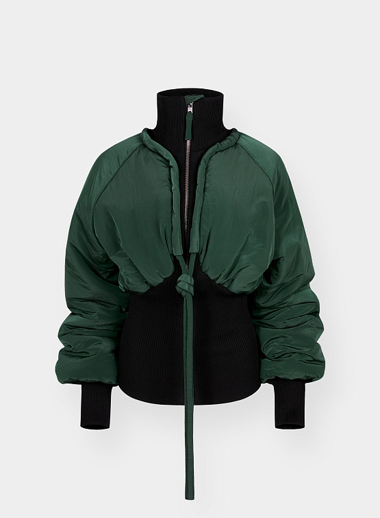 Женский бомбер Ottolinger Rib Puffer Jacket Green